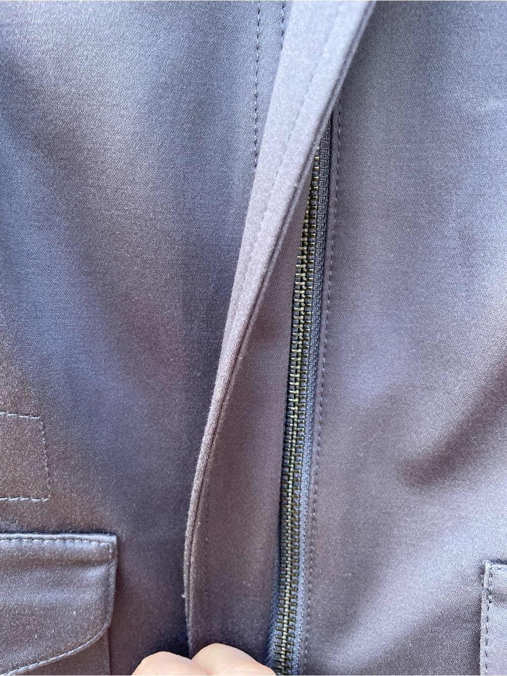 Banana Republic Gray Tailored Zipper Blazer Utility Jacket - Picture 6 of 10